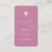 Dental Appointment Card | Roze tandarts Afsprakenkaartje (Voorkant)