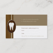 Dental Appointment Card | Tandheelkundig liner Visitekaartje (Achterkant)