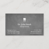 Dental Appointment Metal Grey Texture Afsprakenkaartje (Voorkant)