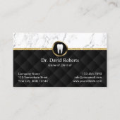 Dental Appointment Modern Marble Luxury Dentist Afsprakenkaartje (Voorkant)