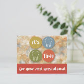 Dental Appointment Reminder Postcard Briefkaart (Staand voorkant)