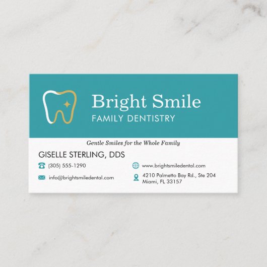 Dental Appointment Reminder Visitekaartje (Voorkant)