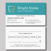 Dental Appointment Reminder Visitekaartje