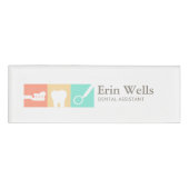 Dental Assistant Dentist Name Tag (Voorkant)