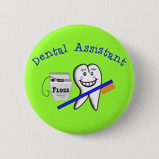 Dental Assistant Gifts Ronde Button 5,7 Cm (Voorkant)