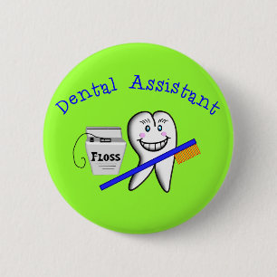 Dental Assistant Gifts Ronde Button 5,7 Cm