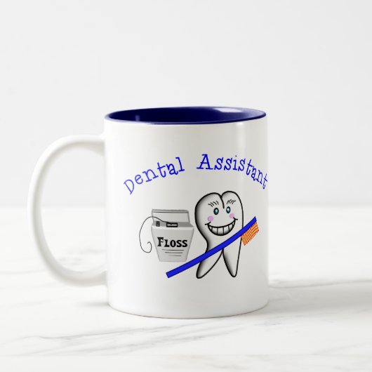 Dental Assistant Gifts Tweekleurige Koffiemok (Links)