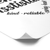 Dental Assistant Heart Word Cloud Poster (Hoek)