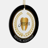 Dental 🦷 Assistant, Hygienist, student Keramisch Ornament (Rechts)