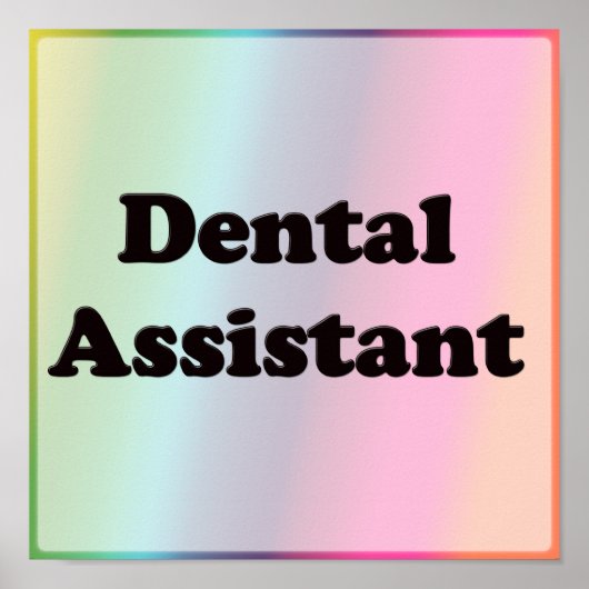 Dental Assistant Poster (Voorkant)