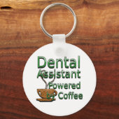 Dental Assistant Powered by Coffee Sleutelhanger (Voorkant)