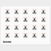 Dental Assistant Rock Star Ronde Sticker (Vel)