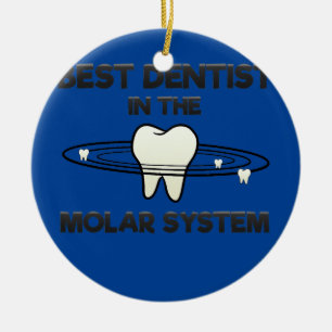 Dental Assistant Tentist Tooth Galaxy Molar Keramisch Ornament