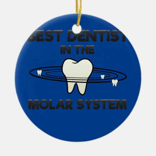 Dental Assistant Tentist Tooth Galaxy Molar Keramisch Ornament (Voorkant)