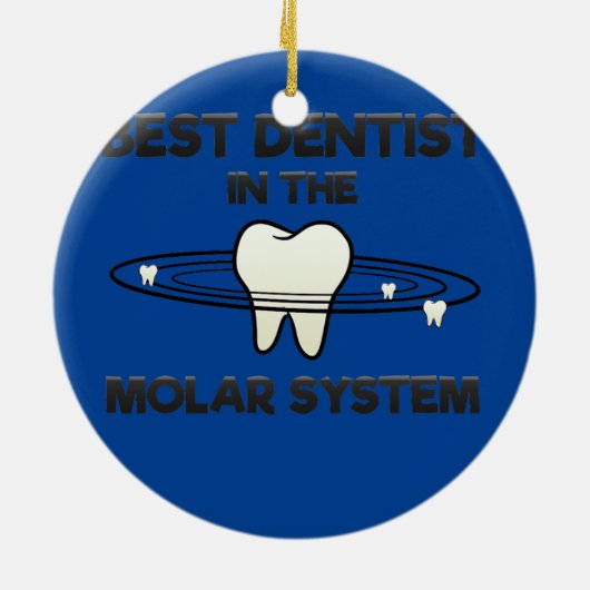 Dental Assistant Tentist Tooth Galaxy Molar Keramisch Ornament (Achterkant)