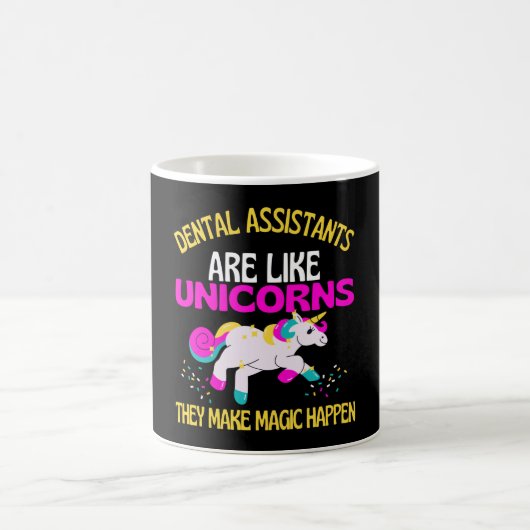 Dental Assistant Unicorn, Magical Unicorn Dentist Koffiemok (Center)