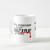 Dental Assistant Vampire bij nacht Koffiemok (Voorkant links)