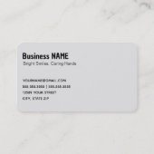 Dental Assistant Visitekaartje (Achterkant)