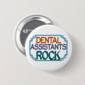 Dental Assistants Rock Ronde Button 5,7 Cm (Voorkant /achterkant)