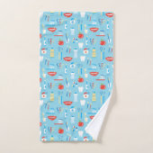 Dental Blue Pattern Bad Handdoek (Handdoek)