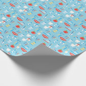 Dental Blue Pattern Cadeaupapier (Hoek)