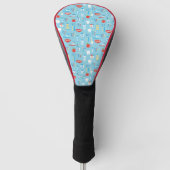 Dental Blue Pattern Golfheadcover (Voorkant)