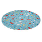 Dental Blue Pattern Snijplank (Hoek)