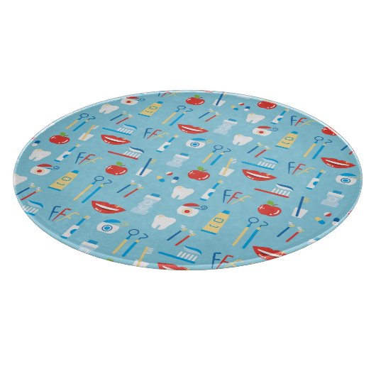 Dental Blue Pattern Snijplank (Hoek)