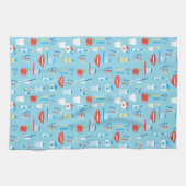 Dental Blue Pattern Theedoek (Horizontaal)