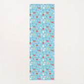 Dental Blue Pattern Yogamat (Voorkant)