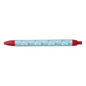 Dental Blue Pattern Zwarte Inkt Pen (Voorkant)