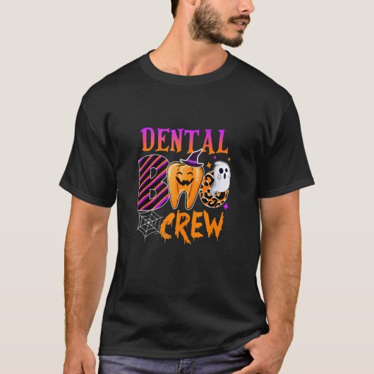 Dental Boo Crew Funny Boo Tanden Tandarts Matching T-shirt (Voorkant)