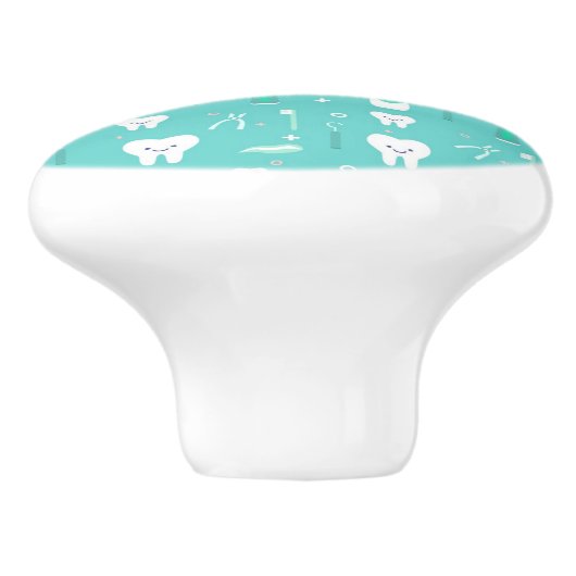 Dental Care Ceramic Knob. Keramische Knop (Zijkant)