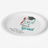 Dental Care Happy Tooth Gradup Papieren Bordje (Gekanteld)
