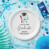 Dental Care Happy Tooth Gradup Papieren Bordje (Feest)