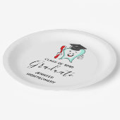 Dental Care Happy Tooth Gradup Papieren Bordje (Gekanteld)