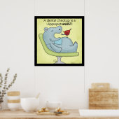 Dental Checkup Hippopotamus Poster (Keuken)