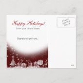 Dental Christmas Briefkaart Bourgogne Rood (Achterkant)