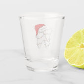 Dental Christmas Dunny Tandarts Vakantie Shot Glas (Achterkant)
