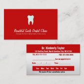 Dental Clinic Appointards - Kleur verwisselbaar Afsprakenkaartje (Voorkant / Achterkant)