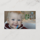 Dental Clinic Brushing Teeth Appointment Card Afsprakenkaartje (Achterkant)