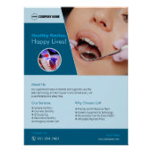 Dental Clinic Custom Glossy Poster (Voorkant)