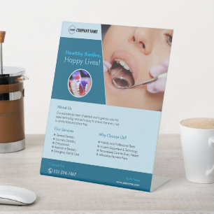 Dental Clinic Custom voetstuk teken Reclamebord Met Voetstuk