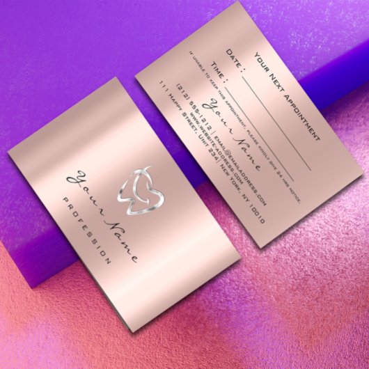 Dental Clinic Dentist Silver Roos Appointment Logo Afsprakenkaartje