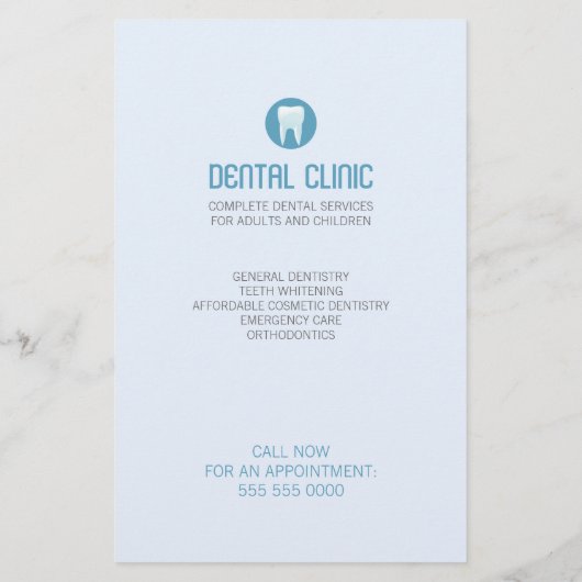 Dental Clinic flyer (Achterkant)