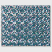 Dental Clinic Kantoor Pattern Cadeaupapier (Vlak)