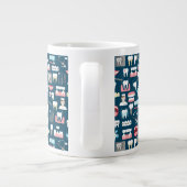 Dental Clinic Kantoor Pattern Grote Koffiekop (Achterkant)