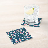 Dental Clinic Kantoor Pattern Kartonnen Onderzetters (Insitu)