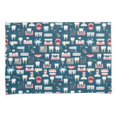 Dental Clinic Kantoor Pattern Kussensloop (Voorkant-Rechts)