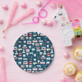 Dental Clinic Kantoor Pattern Papieren Bordje (Feest)